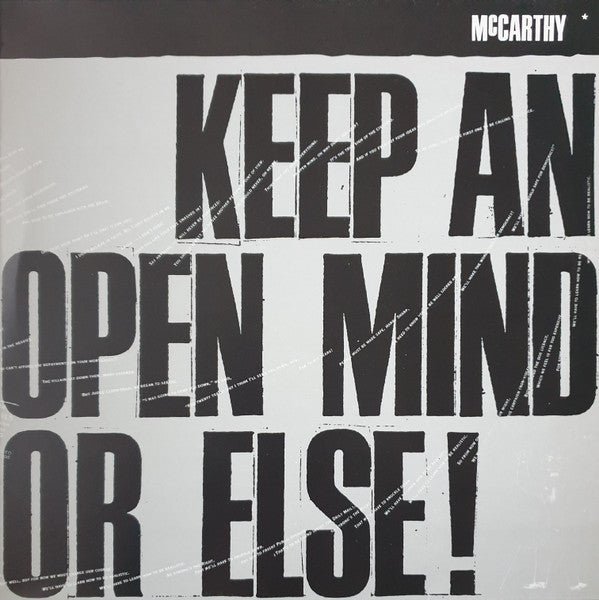 McCarthy – Keep An Open Mind Or Else - Midnight Music – DONG 45