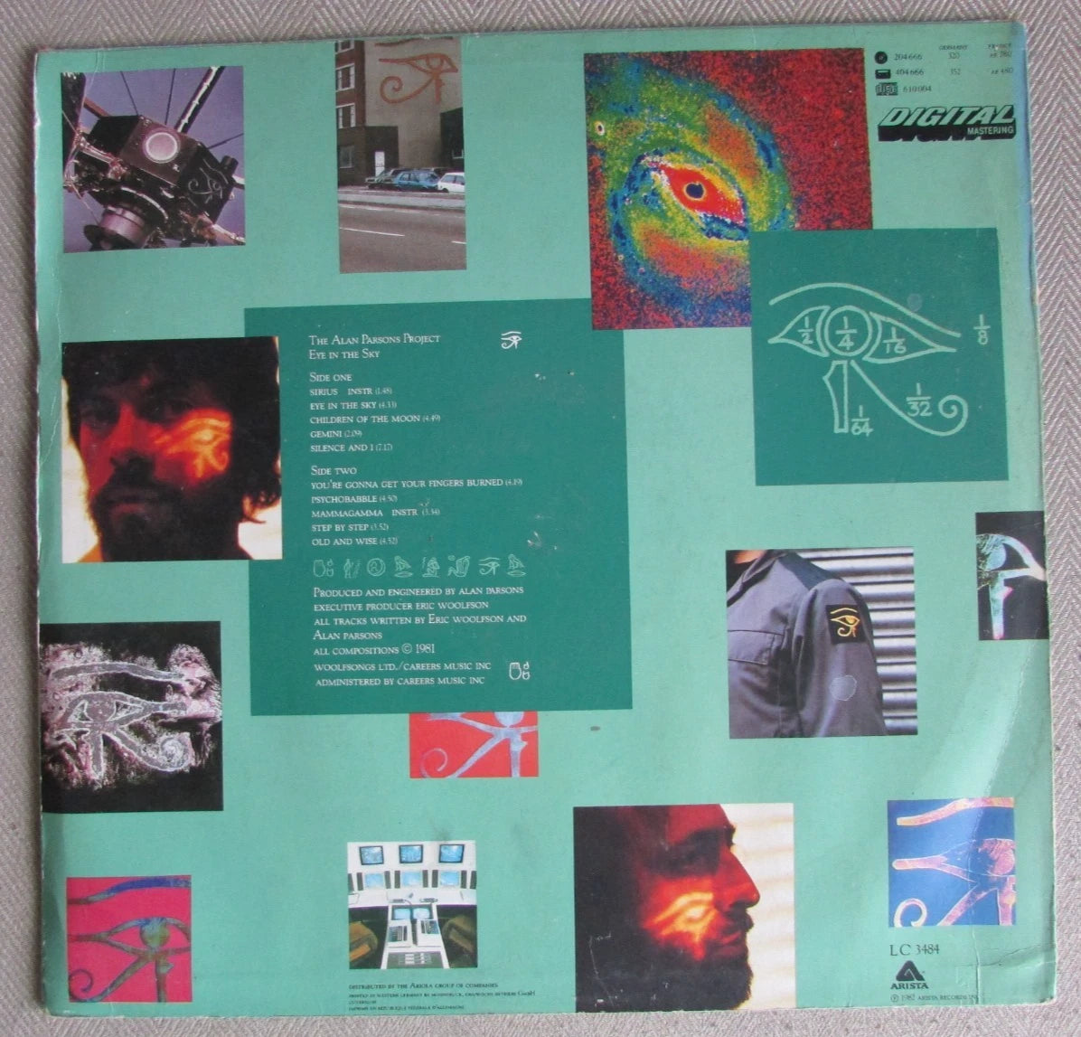 The Alan Parsons Project - Eye in the Sky - Vinyl LP Record LC 3484 1982 Arista.