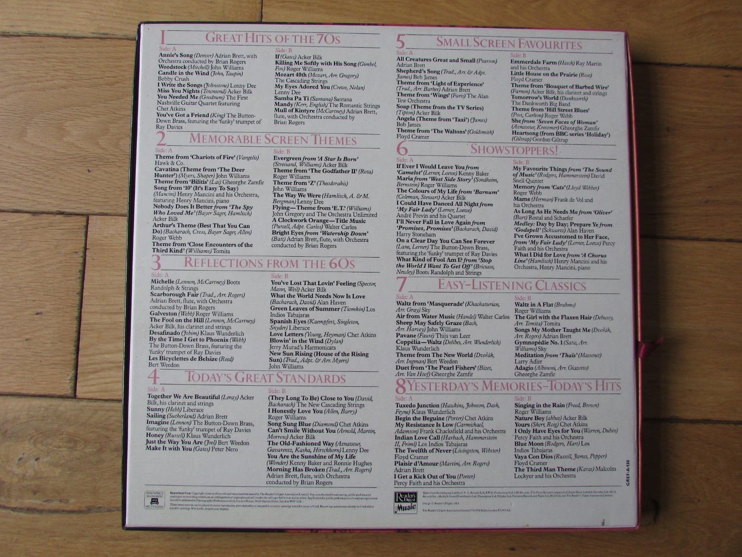 Various: Reflections, Great Instrumentals For Today - 8x LP Vinyl Box Set