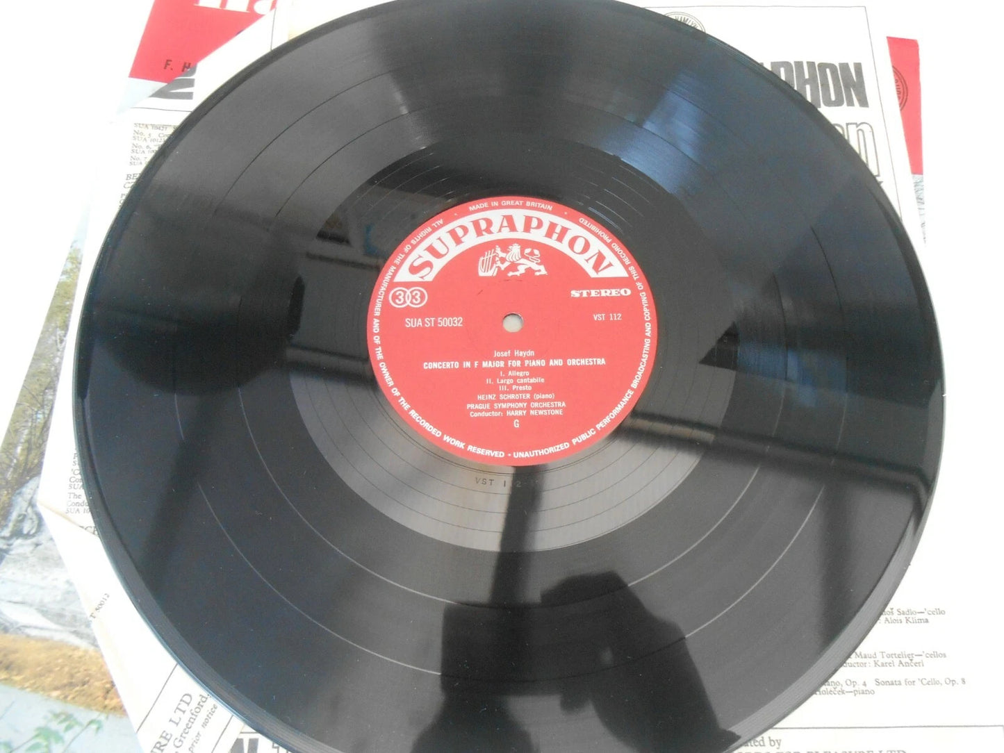 Haydn Oboe & Piano Concertos - Hantak Heinz Schroter LP Vinyl SUA10377