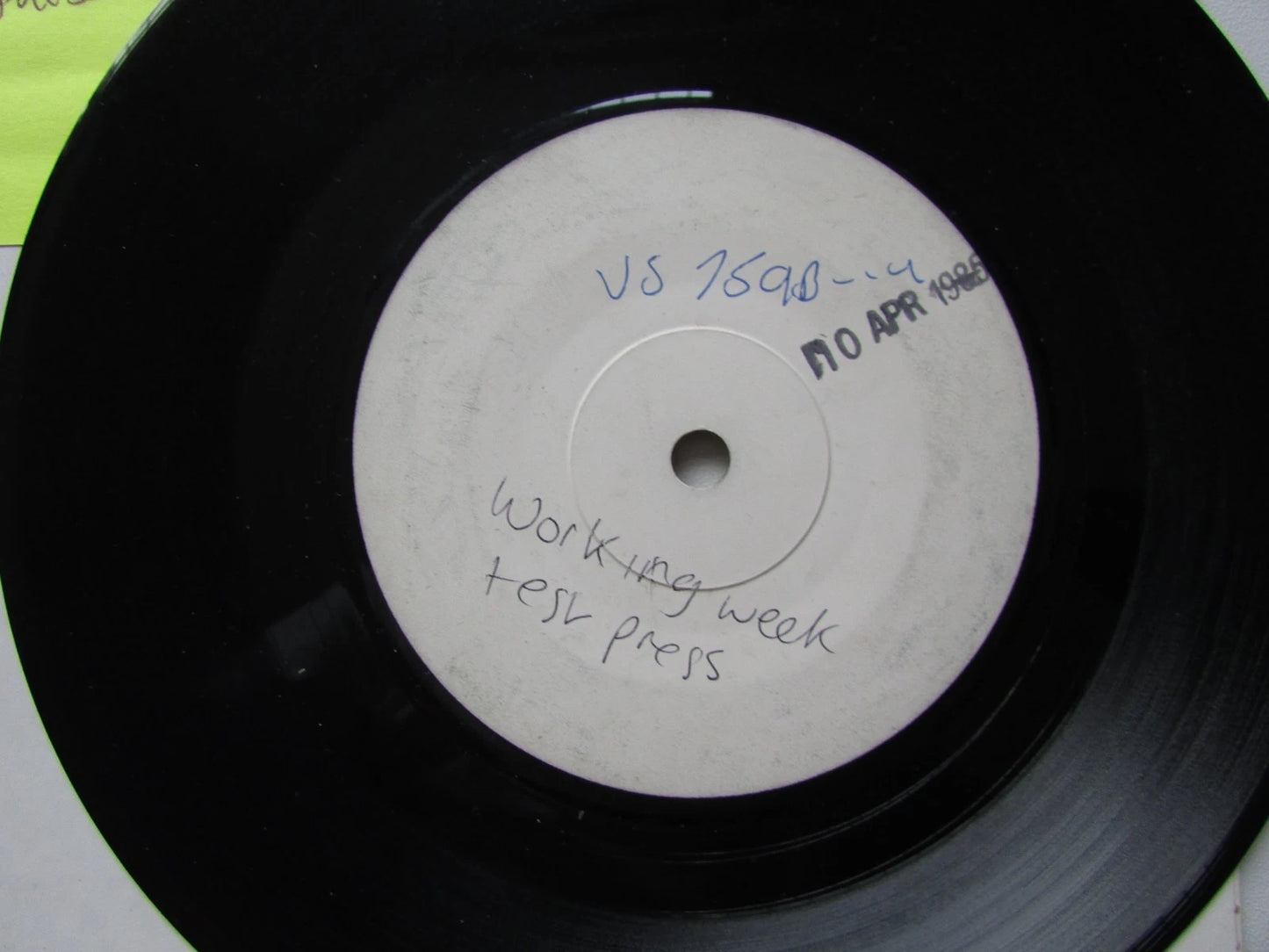 Working Week – Sweet Nothing. **RARE Test Press ** VS 759 1985 7"
