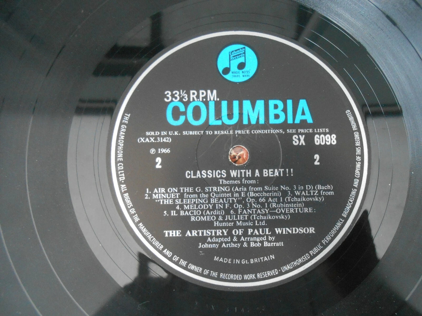 The Artistry of Paul Windsor - Classics With A Beat - Vinyl LP 1966 - SX6098