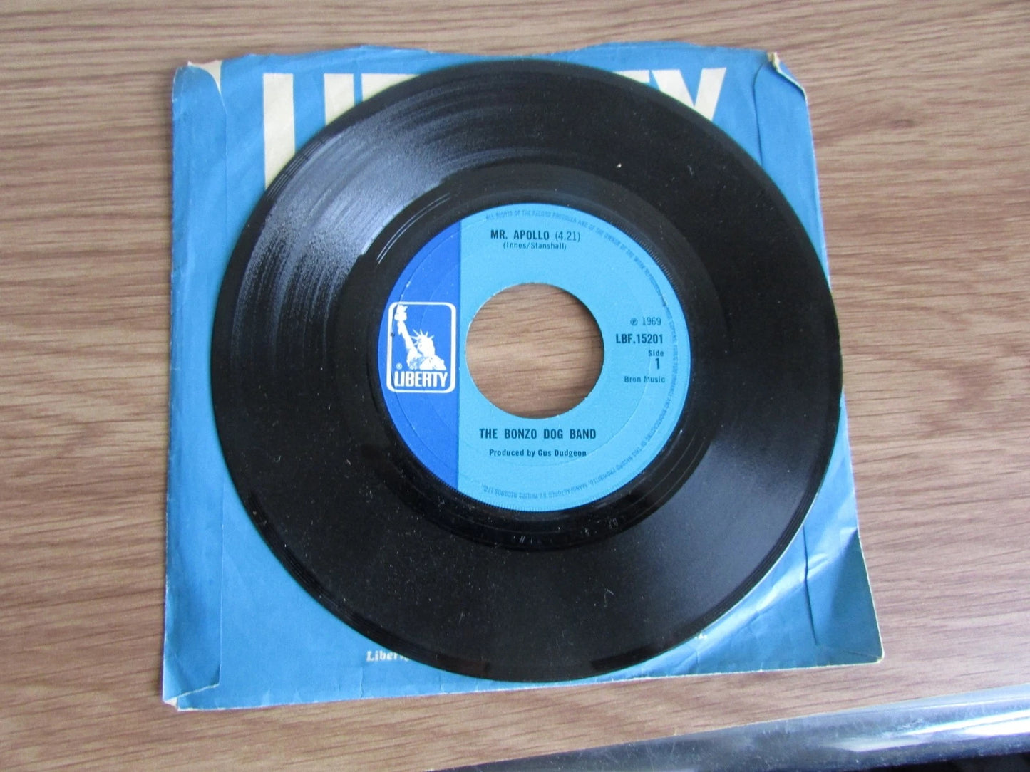 The Bonzo Dog Band – Mr.Apollo / Ready Mades 7” Liberty Records LBF.15201 1969