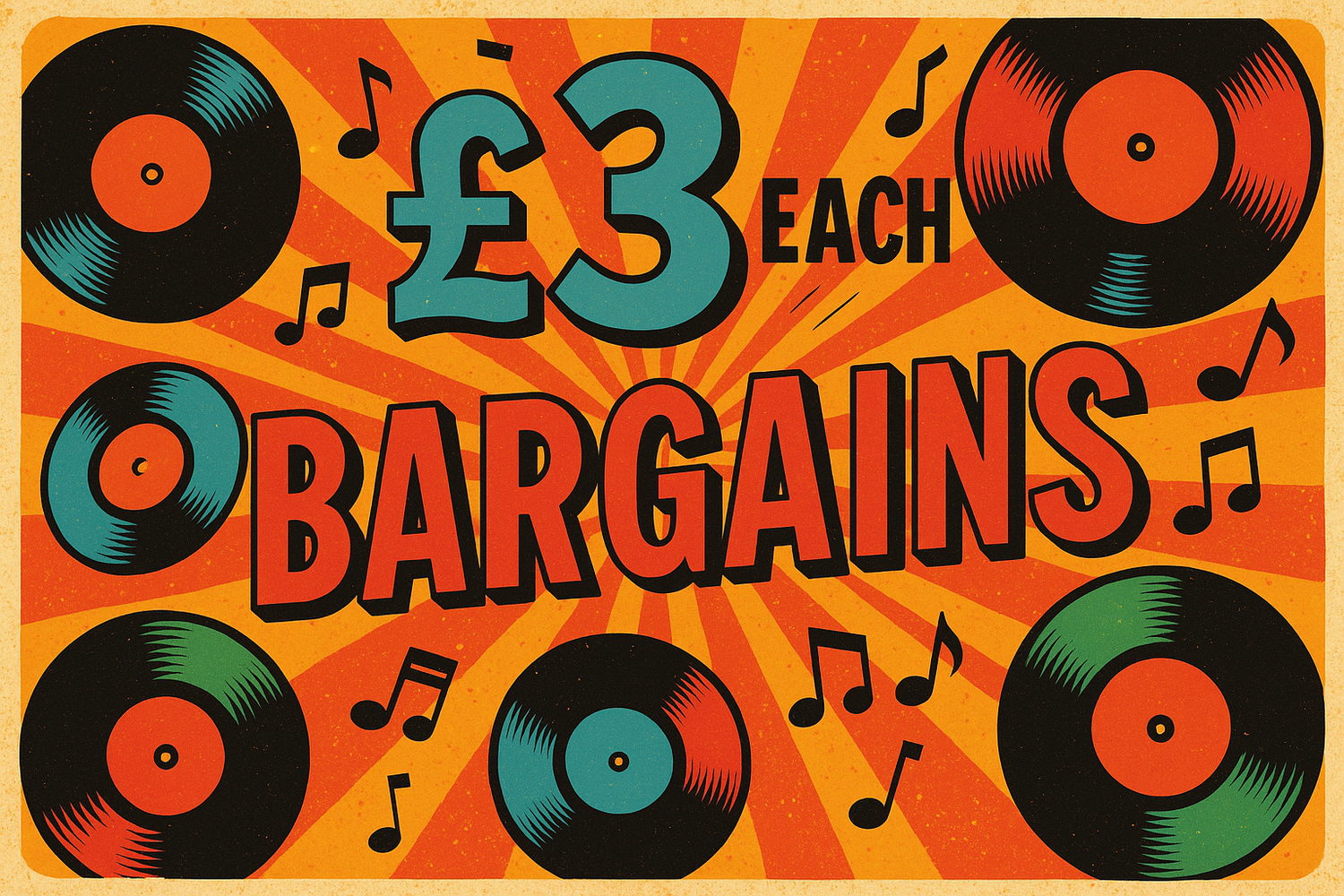 £3 Each Vinyl Bargains