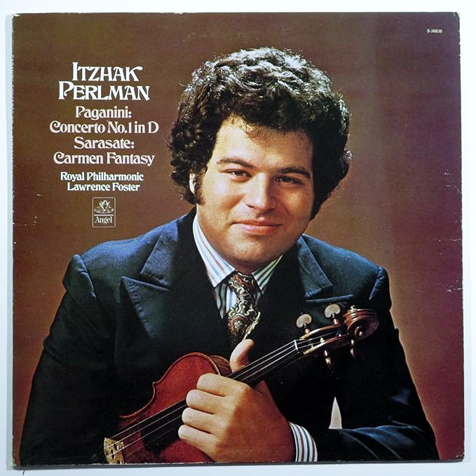 ITZHAK PERLMAN - Paganini: Concerto No. 1 in D; Sarasate: Carmen Fantasy Vinyl LP ASD 2782