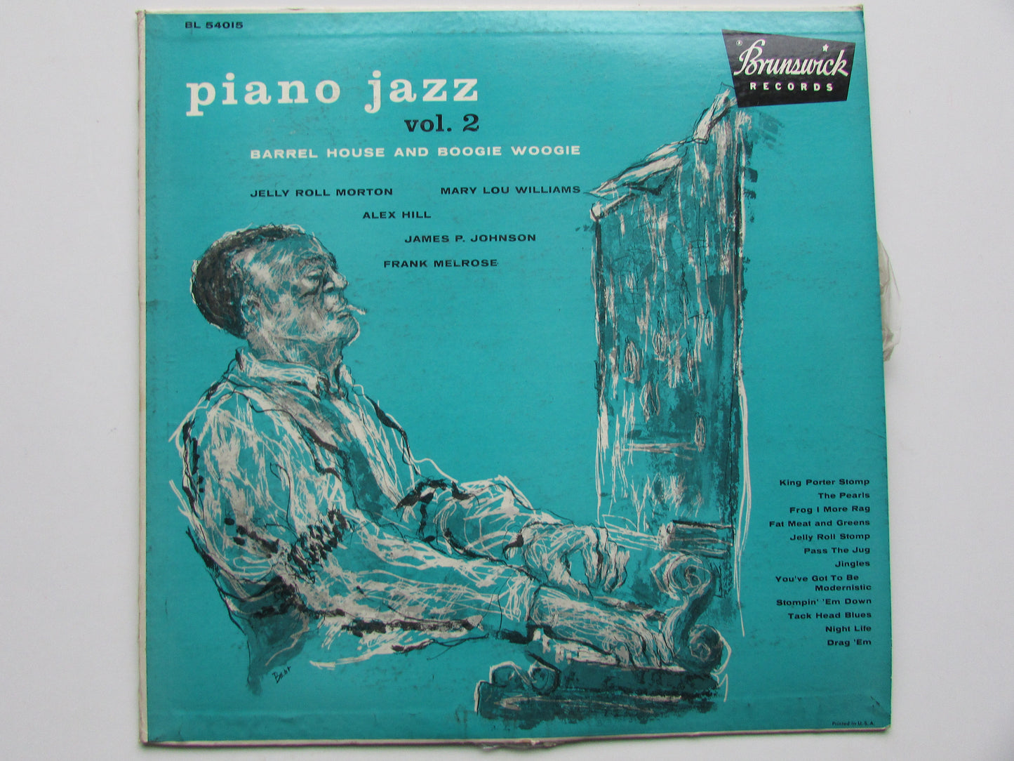 Piano Jazz Vol. 2: Barrel House And Boogie Woogie - Vinyl LP - Brunswick BL54015