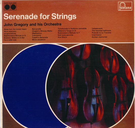 John Gregory And His Orchestra – Serenade For Strings - Fontana – DTL.204