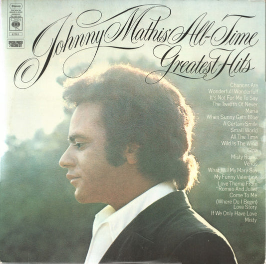 Johnny Mathis – Johnny Mathis' All-Time Greatest Hits - CBS – 67253