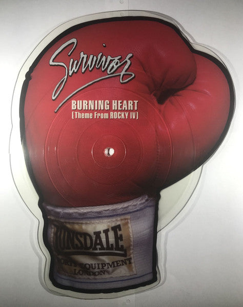 Survivor – Burning Heart - 7" Shaped Picture Disc - Scotti Bros. Records – WA 6708