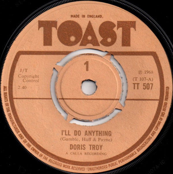 Doris Troy – I'll Do Anything - 7" Vinyl - TT 507