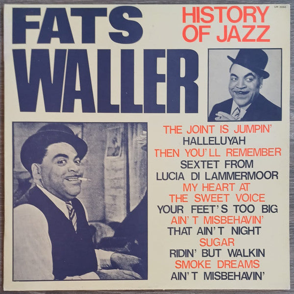 Fats Waller - History Of JAZZ - Vinyl LP