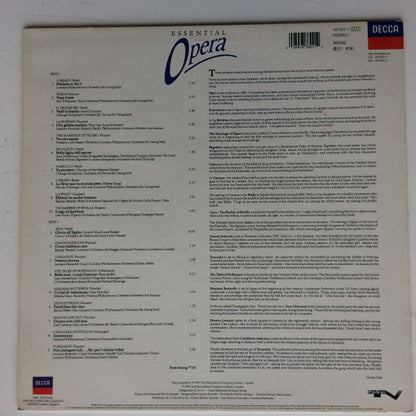 Various – Essential Opera - Vinyl LP 1991 - Decca – 433 822-1