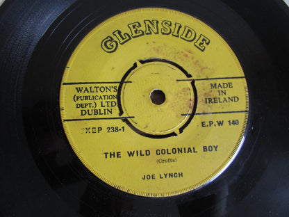 JOE LYNCH - THE WILD COLONIAL BOY / REILLY'S GATE IRISH GLENSIDE EPW140 7"