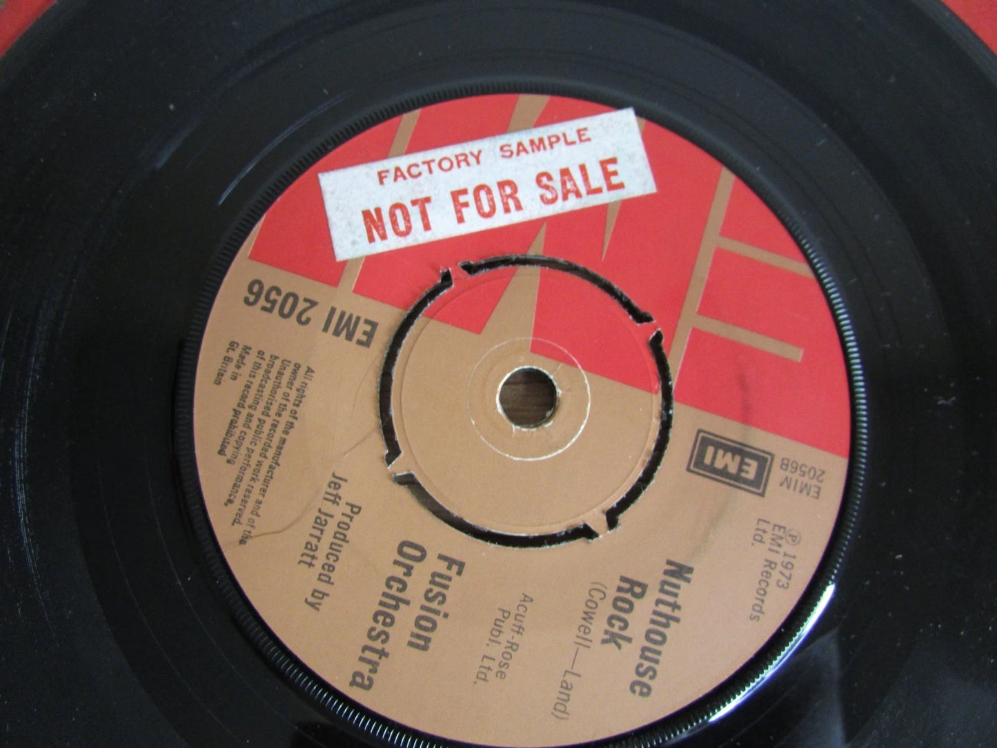 FUSION ORCHESTRA: When My Mama’s Not At Home / Nuthouse Rock 7" *FACTORY SAMPLE*