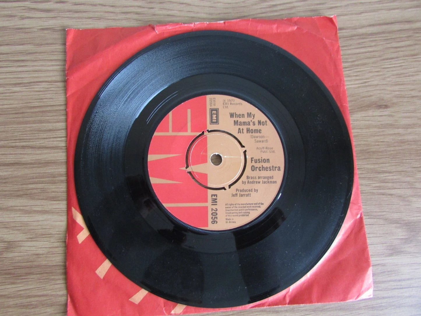 FUSION ORCHESTRA: When My Mama’s Not At Home / Nuthouse Rock 7" *FACTORY SAMPLE*