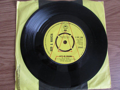 Bob & Marcia - Let's Be Friends 1973 PROMO 7" Reggae - Epic S EPC 1308
