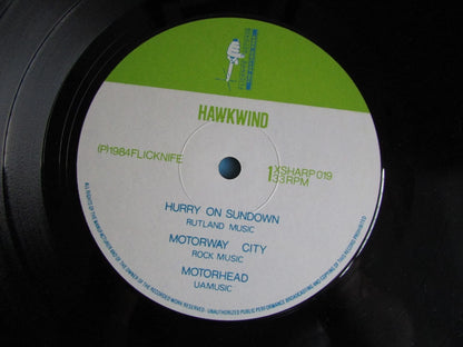Independent Days by Hawkwind - 10" Vinyl 1984 - XSHARP019 Flicknife