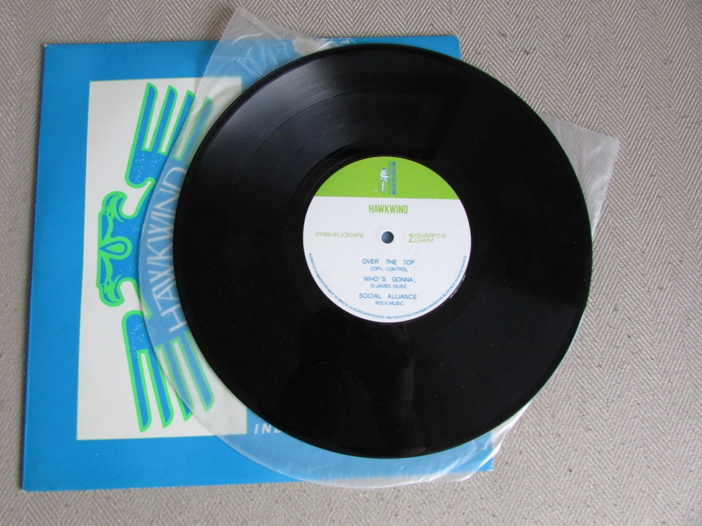 Independent Days by Hawkwind - 10" Vinyl 1984 - XSHARP019 Flicknife