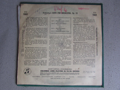 Dohnanyi Suite for Orchestra, Malcolm Sargent LSO - Columbia 33s1001 - 10" Vinyl