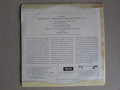 Tchaikovsky, Israel Philharmonic Orchestra, Solti - Serenade For Strings  Decca BR.3067 10"