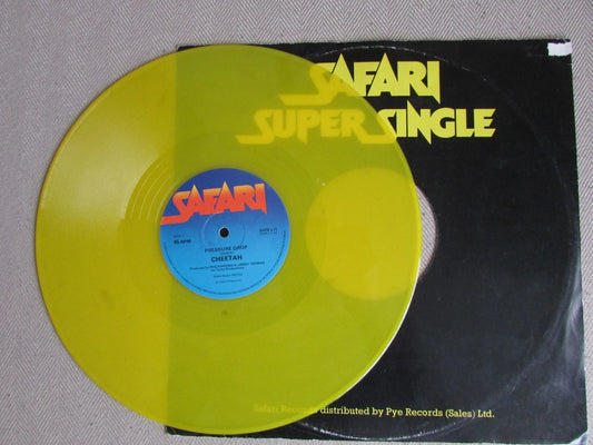 Cheetah, Pressure Drop - 12" Record Single- Yellow Coloured Vinyl Safari SafeL11