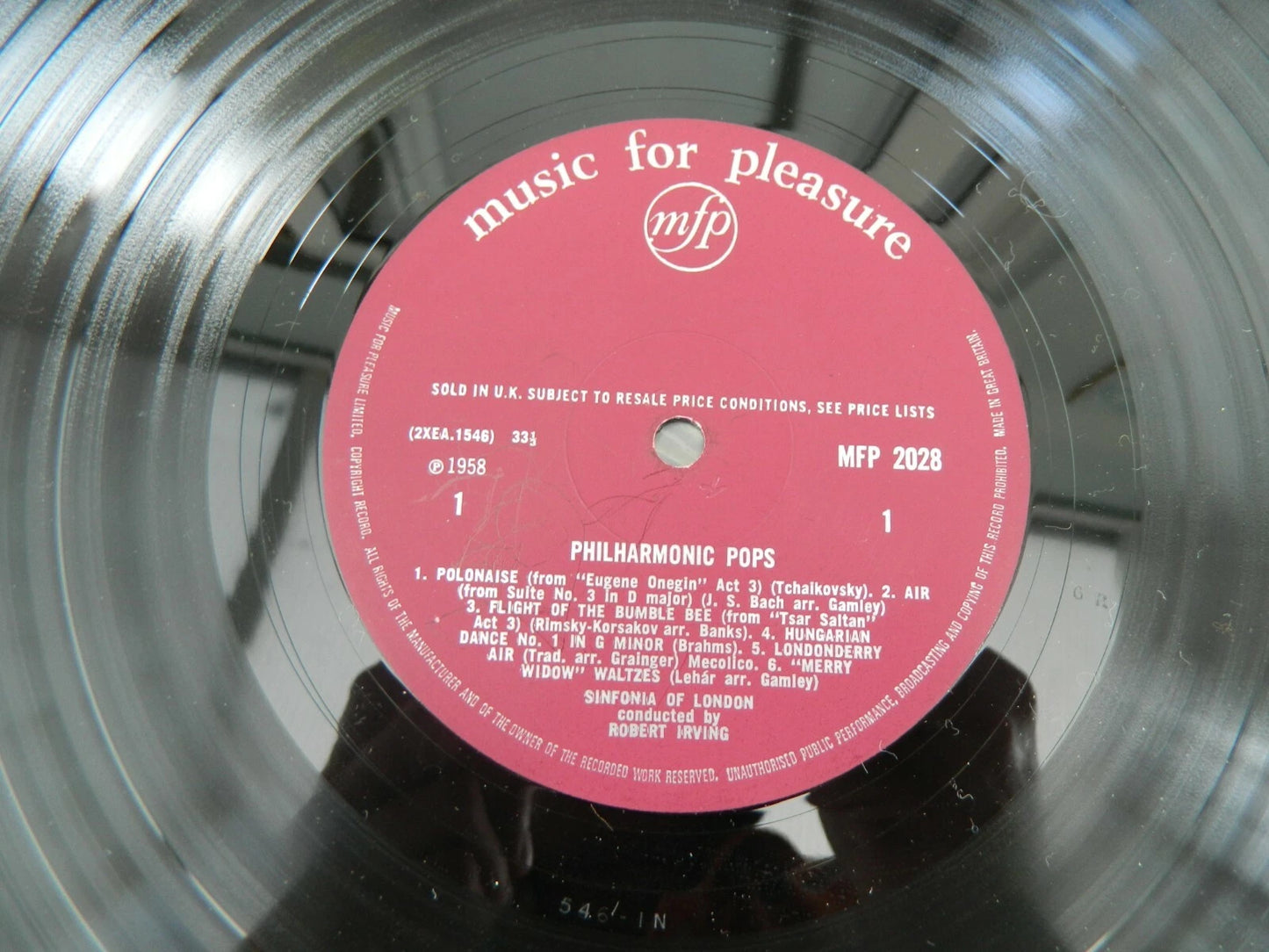 ROBERT IRVING Presents Philharmonic Pops LP 12" Vinyl - MFP 2028
