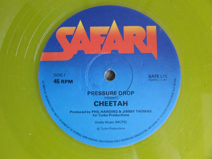 Cheetah, Pressure Drop - 12" Record Single- Yellow Coloured Vinyl Safari SafeL11