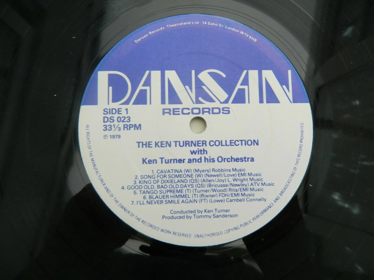 The Ken Turner Collection - Theatreland / Dansan Records DS 023 12" LP Vinyl