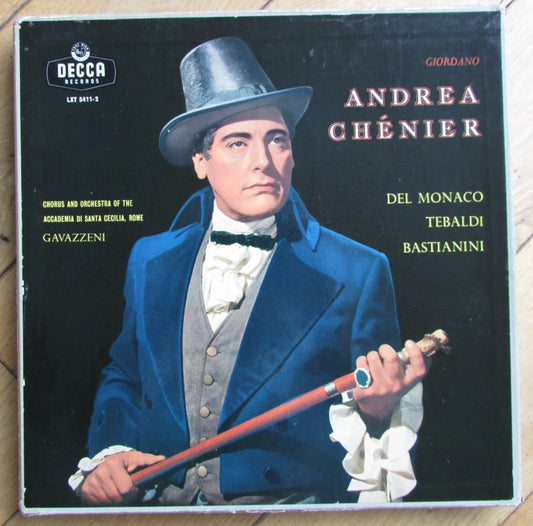 Giordano, Andrea Chenier, Gavazzeni - 2 LP Vinyl Box Set DECCA LXT 5411-2