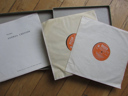 Giordano, Andrea Chenier, Gavazzeni - 2 LP Vinyl Box Set DECCA LXT 5411-2