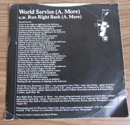 Anthony Moore - World Service - 7" - DUN22