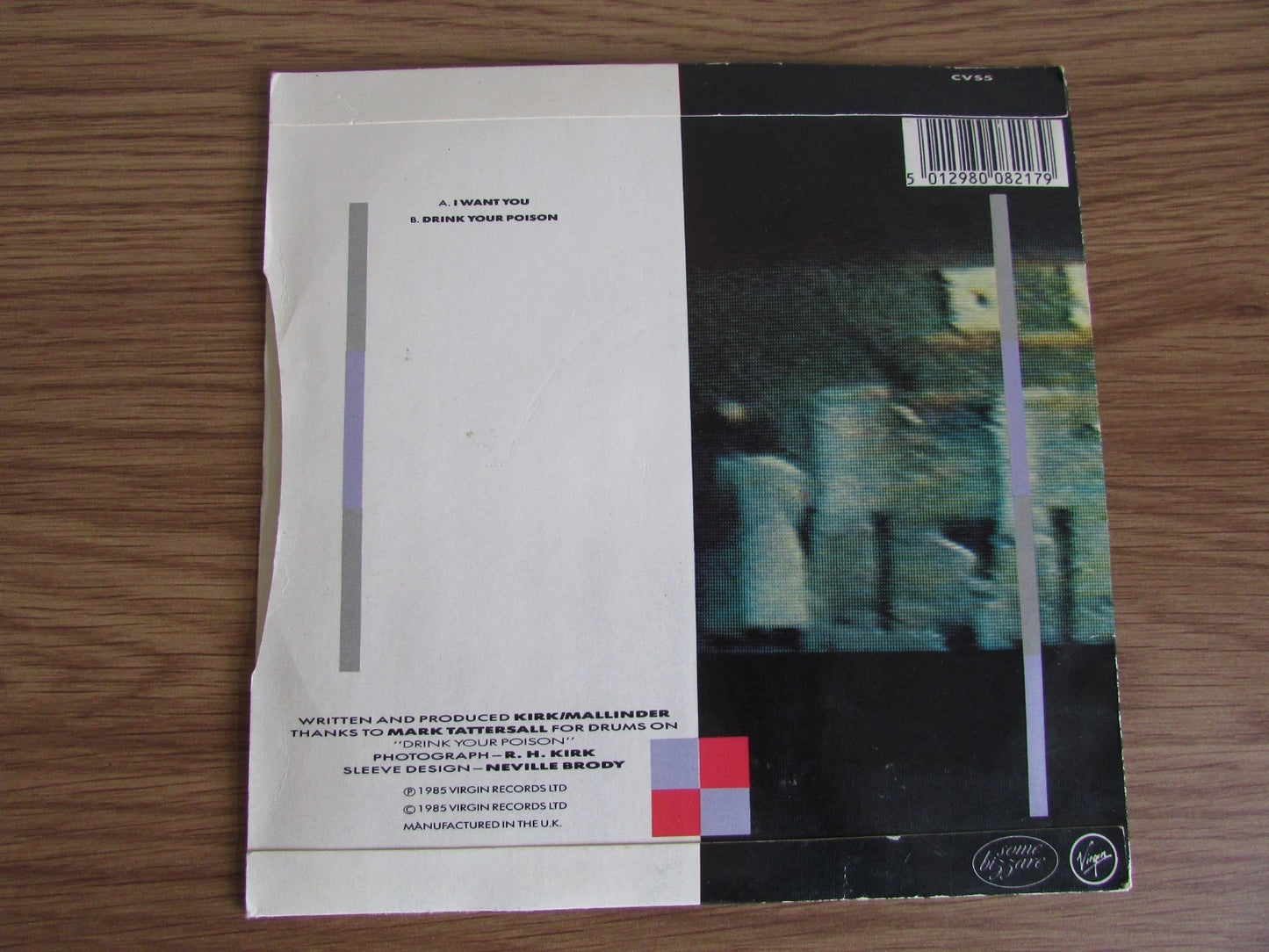 Cabaret Voltaire - I Want You / Drink Your Poison 7" CVs5