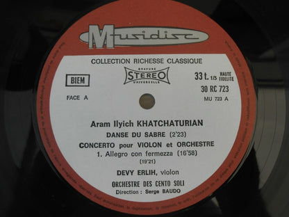 Khatchaturian, La Danse Du Sabre - Vinyl LP - Musidisc 30 RC 723