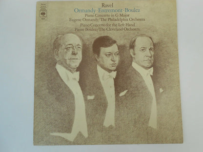 Ravel - Ormandy, Entremont, Boulez ‎– Piano Concertos CBS 73070 1972 vinyl