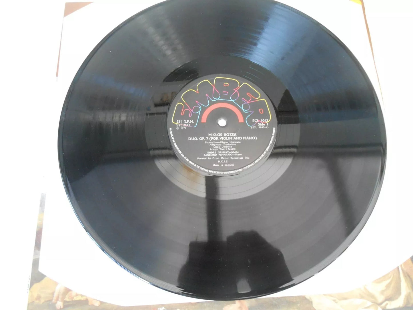 Miklos Rozsa – Duo, Op.7 · Little Suite, Op.5 / Variations On A Hungarian Peasant Song, Op.4 ECL9043
