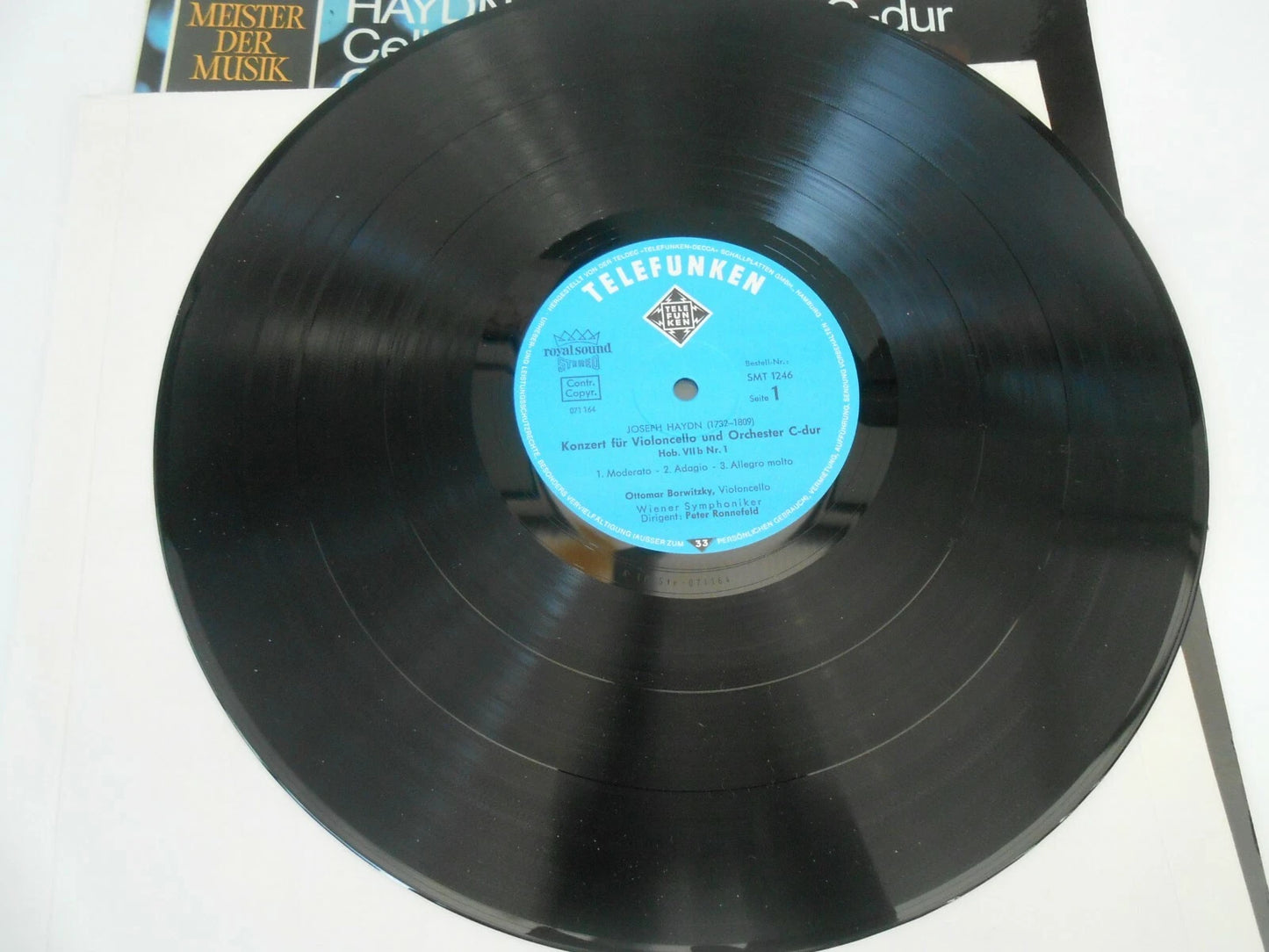 Haydn - Ottomar Borwitzky ‎Cellokonzert in C & D dur - SMT1246 Vinyl LP