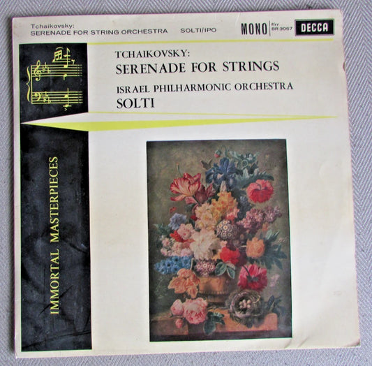 Tchaikovsky, Israel Philharmonic Orchestra, Solti - Serenade For Strings  Decca BR.3067 10"