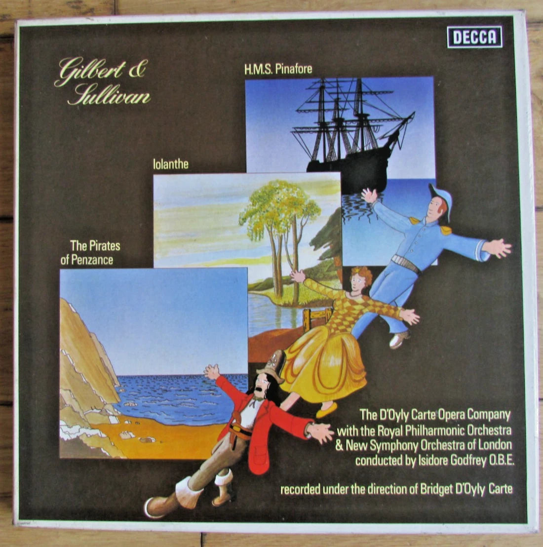 Gilbert & Sullivan, Pinafore, Iolanthe, Penzance 6LP Box Set DECCA 9BB156/161