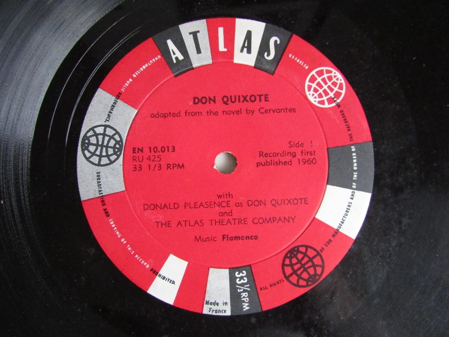 Donald Pleasence - Don Quixote - 10" Vinyl - Atlas EN10.103