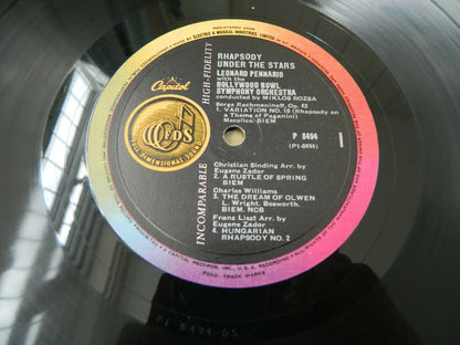 Rhapsody Under The Stars - Leonard Pennario - Vinyl LP - Capitol P8494