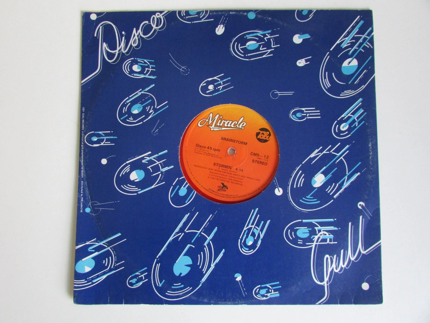 Brainstorm - Lovin is Really My Game / Stormin - 12" Red Coloured Vinyl 1977 CM5-12