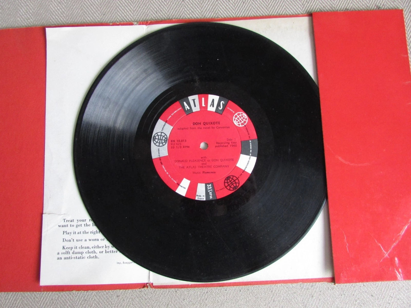 Donald Pleasence - Don Quixote - 10" Vinyl - Atlas EN10.103