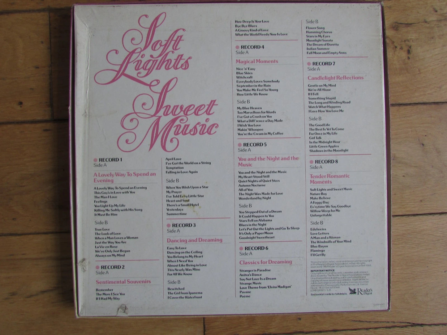 Soft Lights Sweet Music - 8 X LP Vinyl Box Set - Readers Digest