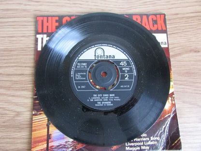 The Spinners - The City Sings Back, 7" Vinyl Record 1967 - Fontana TE17487