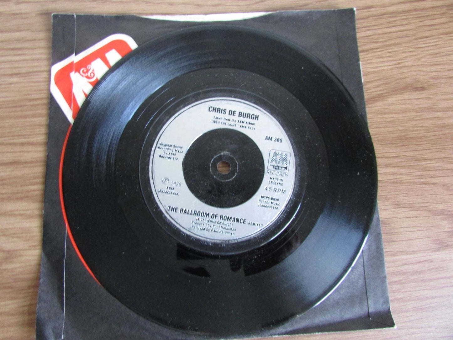 Chris De Burgh - A Spaceman Came Travelling - 1975 7" Vinyl Record AM365