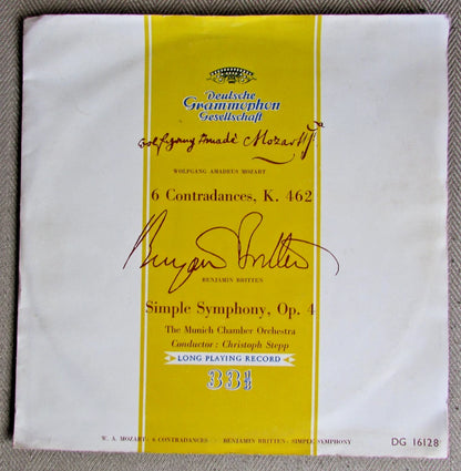 Mozart - 6 Contra Dances K.462 Simple Symphony op. 4 Munich Orchestra 10" Vinyl
