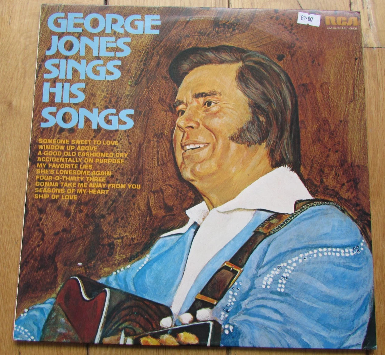 GEORGE JONES "SINGS HIS SONGS" - VINYL RECORD LP - RCA LSA 3216