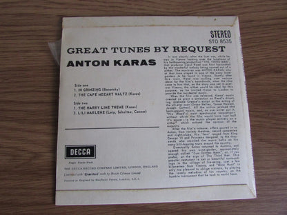 Anton Karas - Great Tunes By Request - 7" EP - Decca STO8535